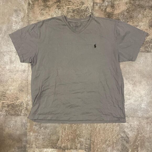 polo ralph lauren y2k gray and black t shirt size large - Picture 1 of 6